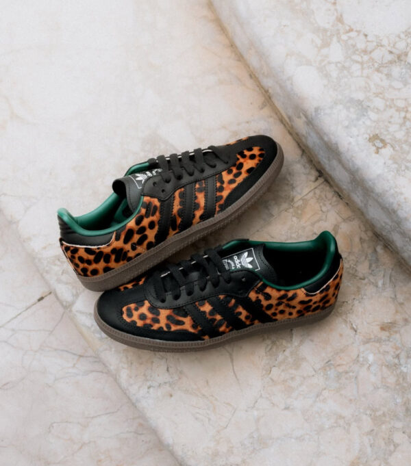 Samba OG Black Green Leopard