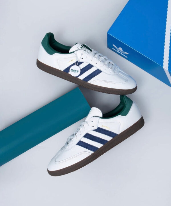 Samba 0g White Navy Collegiate Green