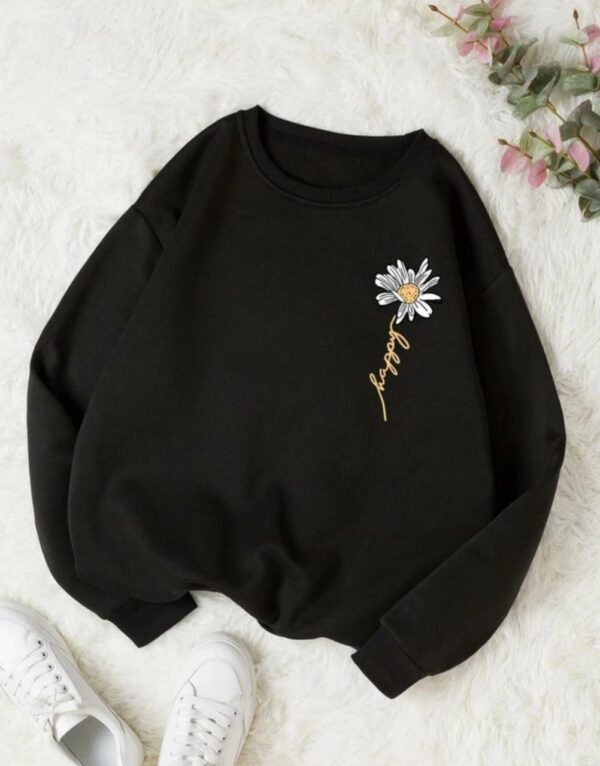 Women’s Daisy “Happy” Fleece Sweatshirt