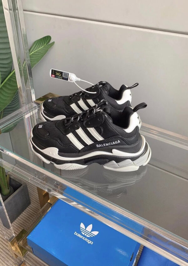 Balenciaga x Adidas Triple S " Black/ Grey"