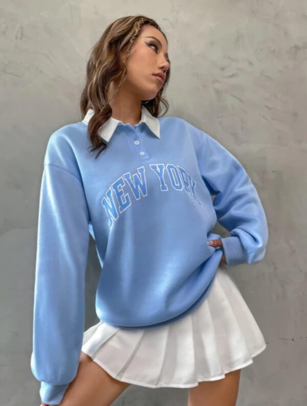 Women’s Contrast Collar Sweatshirt